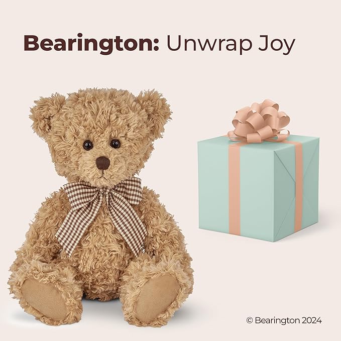 Bearington Theodore The Brown Teddy Bear Plush, 17 Inch Bear Stuffed Animal