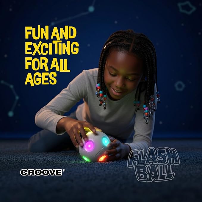 Handheld Light-Up Brain & Memory Action Ball - 6 Fun Fast-Paced Games for Kids - Rechargeable - Boys Toys Age 8-10 - Coolest Electronic Memory Game for Ages 7 8 9 10 11 12 13