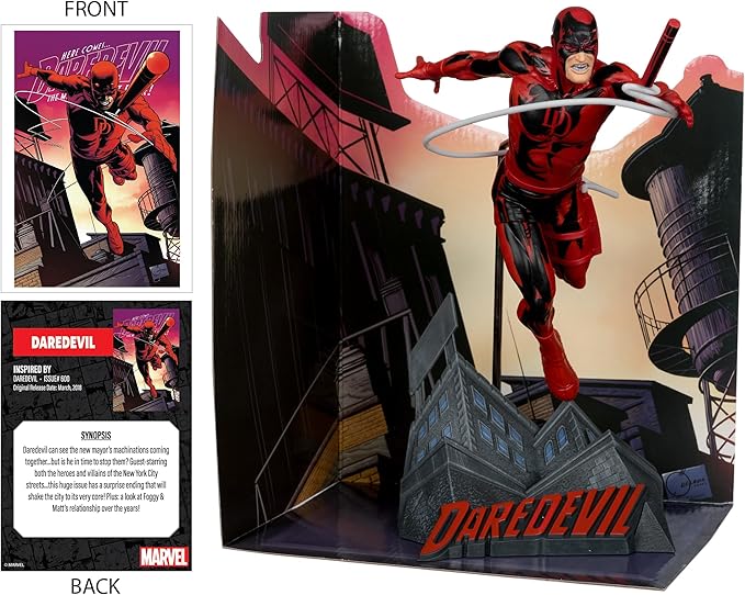 McFarlane Toys - Marvel Daredevil 1:10th Scale Collectible with Scene (Daredevil #600)