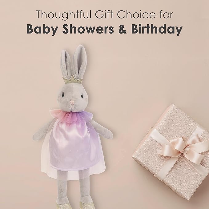 MON AMI Skyla The Bunny Stuffed Doll - 12", Soft & Cuddly Plush Animal Doll, Use as Toy or Room Décor, Easter for Kids of All Ages