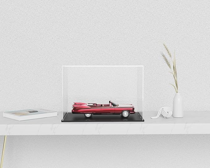 Acrylic Display Case for Collecibles, Clear Square Acrylic Box for Figures Statues Toys and Trophy, 14.5" L x 11" W x 11" H