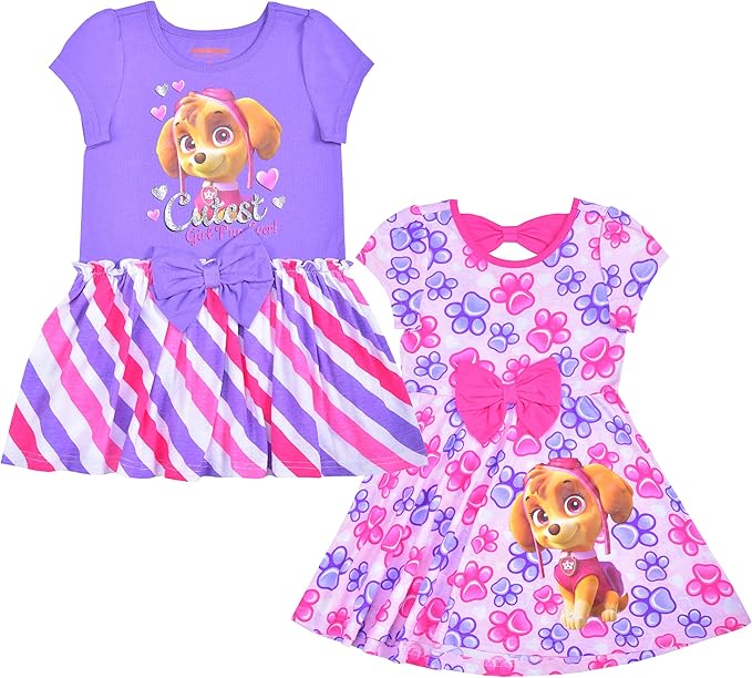 Paw Patrol Little Girls' 2 Pack Dresses