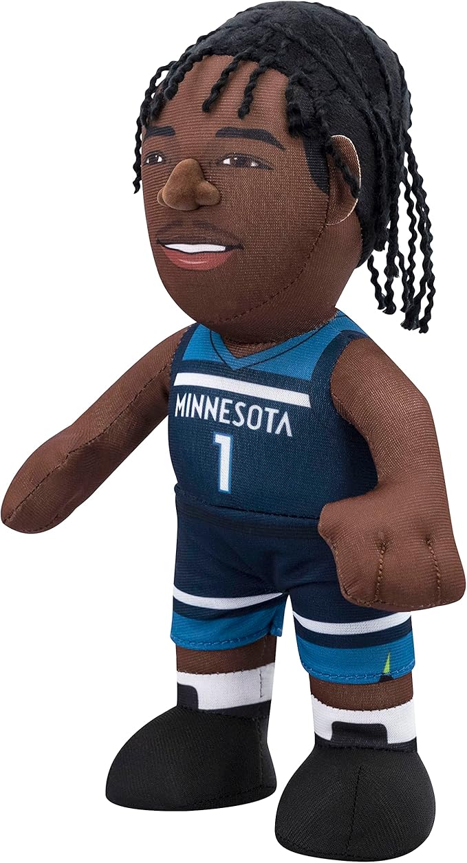 Bleacher Creatures Minnesota Timberwolves Anthony Edwards 10" Plush Figure - A Superstar for Play Or Display