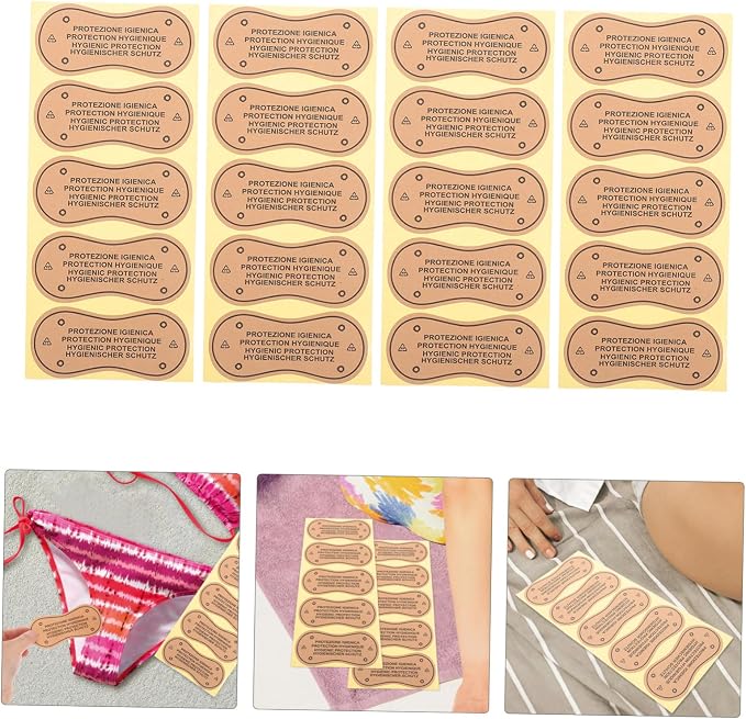 Ipetboom 100pcs Panty Liner Stickers for Swimsuits Leakproof Decals for Swimwear Easy to Use Comfortable Protection for Bikini and Underpants Reliable Leak Prevention