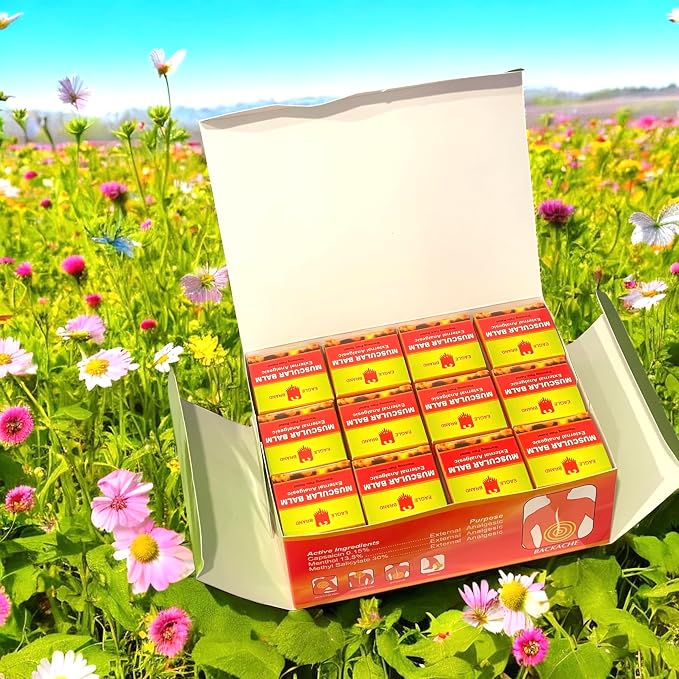 Case Set - Dozen Muscular Balm Eagle Essentail Oil - 12 Hu Dau Xoa Bop Balm Muscular Hieu Con O - 20g per Jar with 12 Jars per Order