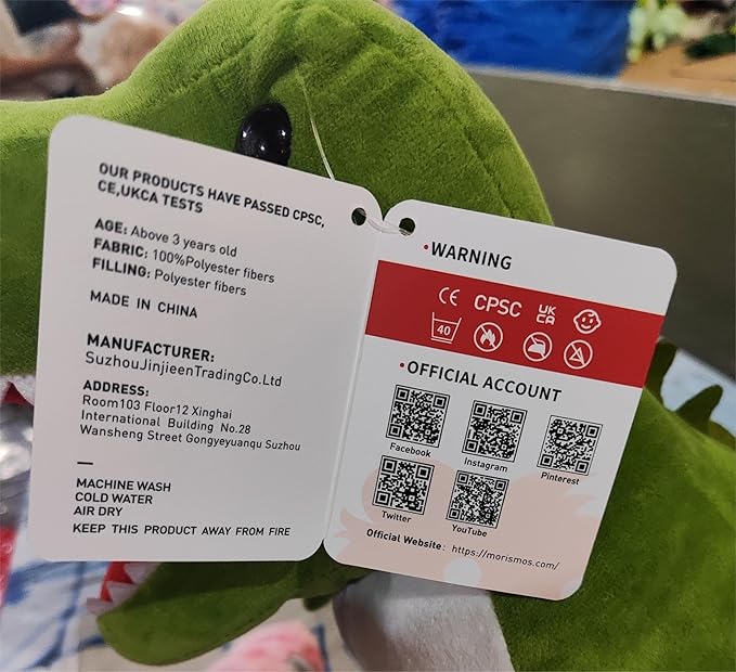 MorisMos Dinosaur Stuffed Animal with Babies,23.6'' Big T-Rex Mommy Stuffed Dinosaur with 3 Baby Dino Plush Toys, 3 Eggs,Boy Girl Dino Toys for Kid Birthday Christmas,Green T-rex