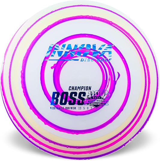 Innova I-Dye Champion Boss Max Distance Disc Golf Driver - Colors and Designs Will Vary