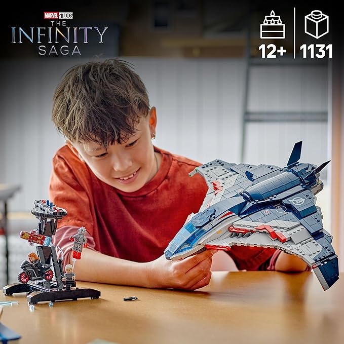 LEGO Marvel Avengers: Age of Ultron Quinjet - Kids Toy for Boys and Girls, Ages 12+ - Avengers Toy with 5 Marvel Action Figures - Collectible Decor & Playset - Gift Idea for Birthdays - 76325