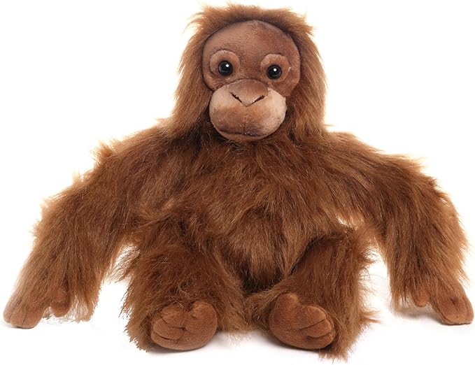 Bearington Orangutan Plush - Soft Cuddle Friend & Plush Toys - Lifelike Features & Orangutan Stuffed Animal - Fun Playtime Companion & Stuffed Monkey - Ranga, 15 in
