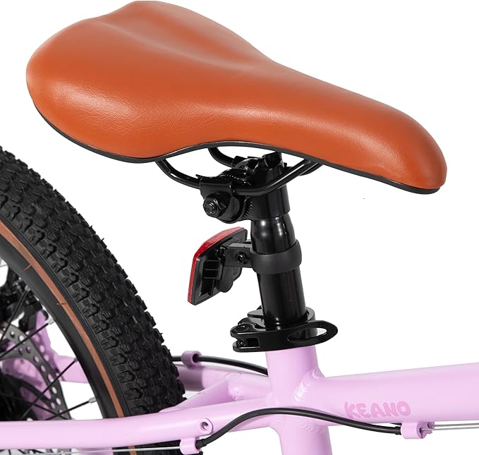 KEANO Huntaway 20 24 Inch Kids Bike for Boys & Girls Ages 7-12 Years Hardtail Mountain Bike for Kids with Aluminum Frame and 7-Speed Drivetrain Children Bicycle