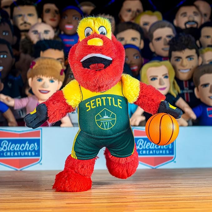 Bleacher Creatures Seattle Storm Doppler 10" Mascot Plush Figure - A Mascot for Play or Display