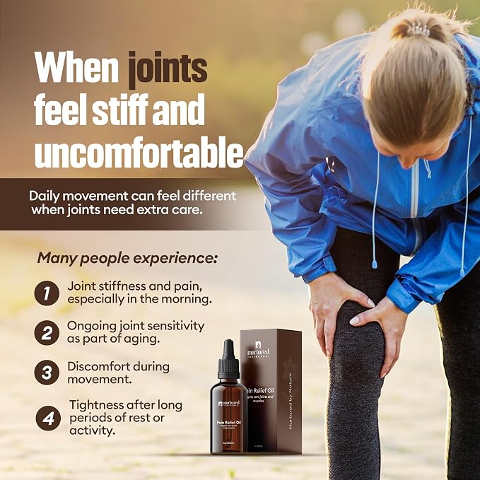 Sore Muscles & Joints Comfort Botanical Oil (2 Fl Oz), Lightweight Massage Oil with Arnica, Comfrey & Boswellia for Daily Body Comfort