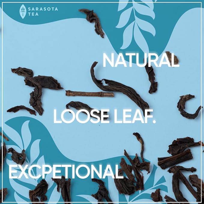 Organic English Breakfast Loose Leaf Tea | Traditional Strong Black Tea Blend | Full-Bodied Gourmet Flavor | High Caffeine | 8oz Bag | Fresh Leaves for Hot or Iced Tea | Non-GMO
