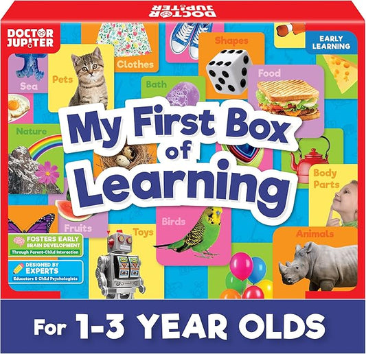 Doctor Jupiter My First Box of Learning | Toys for Toddlers Ages 1-2-3 | Toddler Learning & Educational Activities for 1+ Year Old Boys & Girls | Gift Ideas for Birthdays
