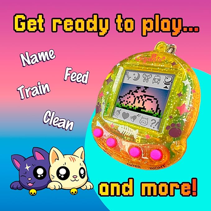 Giga Pet Virtual Pet for Kids Ages 5 and Above, 90s Throwback Upgraded Collector’s Edition, Animal Care for Kids