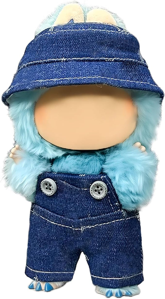 Clothes Fit for 17CM Doll, Fashion Doll Clothes Outfit Set Cute Theme Designer Toys Dress Accessories for Collector Fans Display (VV Dark Blue Denim)