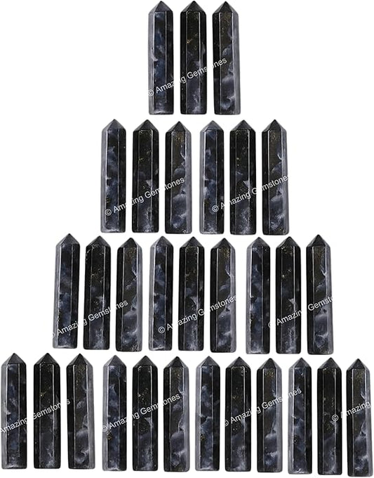Amazing Gemstone Crystal Points Bulk Healing Crystals & Stones - Premium Single Terminated Healing Wand Point Bulk Crystals for Crafts, Crystal Grid, DIY Work