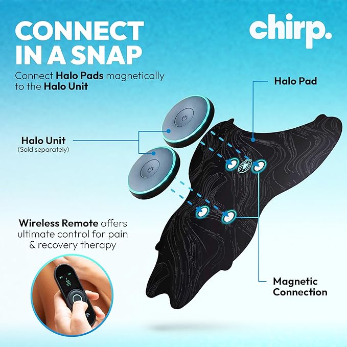 Chirp Halo Pads – Targeted Pain Relief, Deep Tissue Support, Muscle Recovery for Back, Shoulders, HIPS, & More
