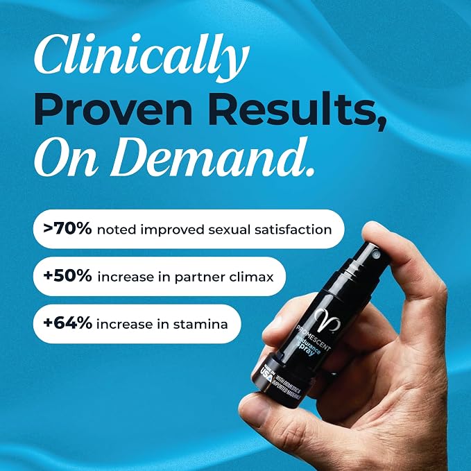 Promescent Desensitizing Delay Spray for Men Clinically Proven to Help You Last Longer in Bed - Better Maximized Sensation + Prolonged Climax for Him,7.4ml