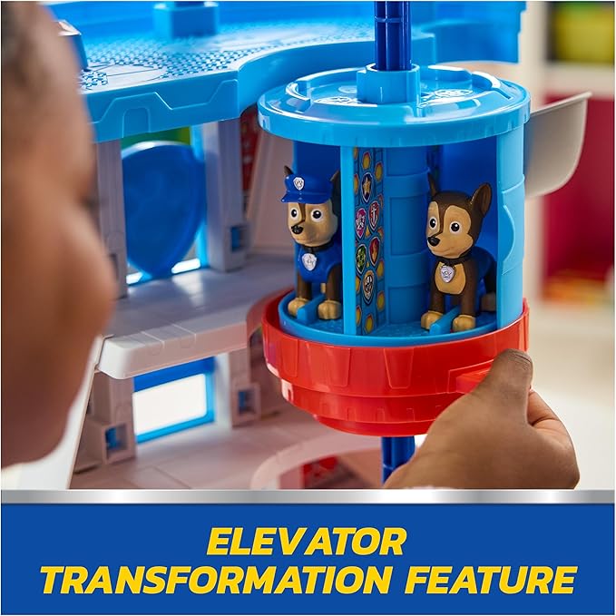 Paw Patrol Lookout Tower, 20-Inch Tower with Chase Action Figures, Rescue Vehicle & Launcher, Kids Toys for Boys & Girls Ages 3 and Up