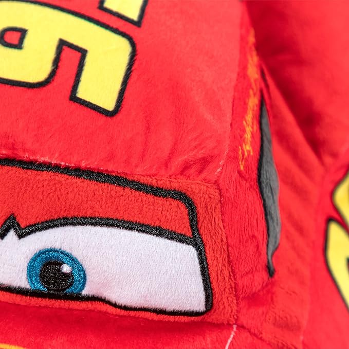 Disney Pixar Cars 3 Plush Stuffed Lightning Mcqueen Red Pillow Buddy - Kids Super Soft Polyester Microfiber, 17 inch (Official Disney Pixar Product)