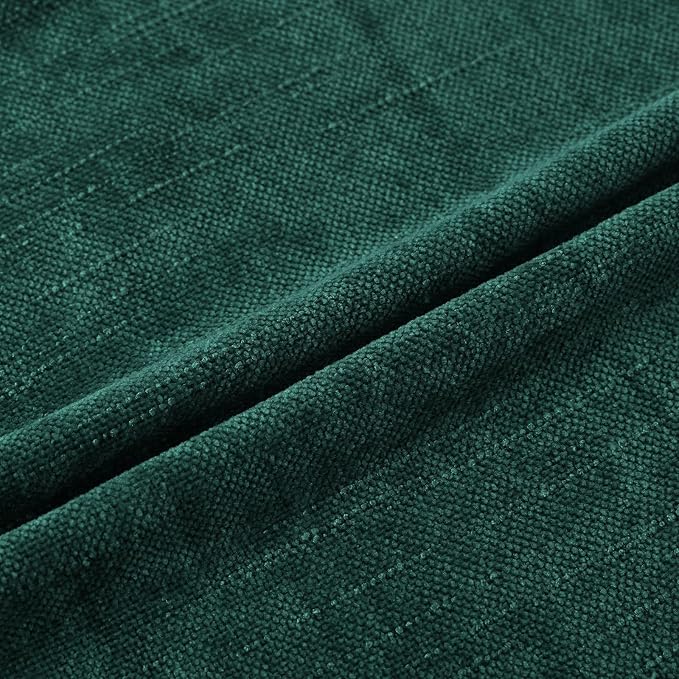 Set of 4 Soft Textured Decorative Throw Pillow Covers 22x22 Inch Cozy Farmhouse Cushion Cover Square Accent Pillow Cases for Bed Couch Sofa Living Room, Dark Teal