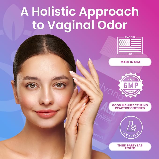 Pelvana Boric Acid Suppositories for Women - 60 Count + 15 Applicators + 50 pH Tests - 600mg Boric Acid Capsules for Vaginal Odor Use
