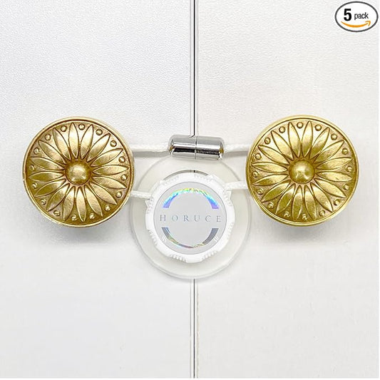 5 Pack Reusable Cabinet Locks Baby Proofing For Knobs, Length Adjustable Child Safety Locks, Easy to Use Safety Child Locks No Drill No Screws No Adhesive No Magnets No Tools. (White)