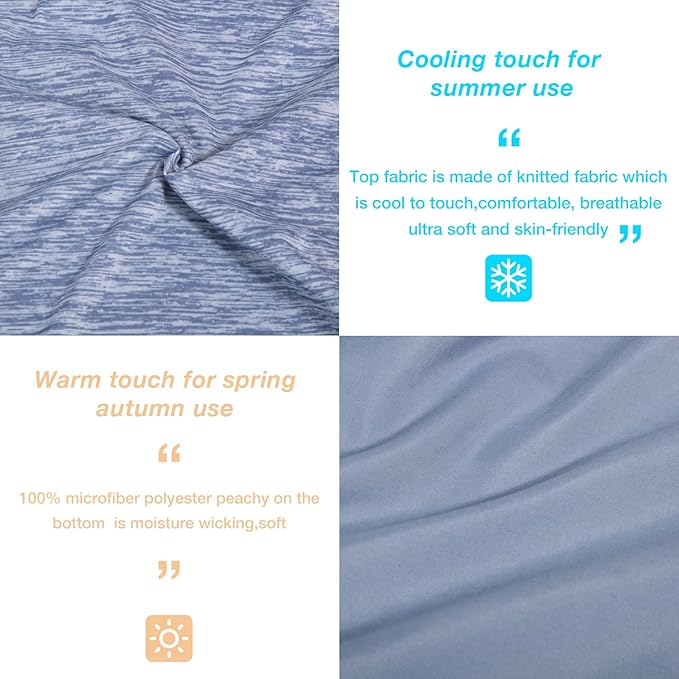 EXQ Home Weighted Blanket Cover 48x72 -Twin Size Premium Soft for Weighted Blanket with Zipper,Machine Washable Duvet Cover (Dark Blue,Duvet Cover Only)