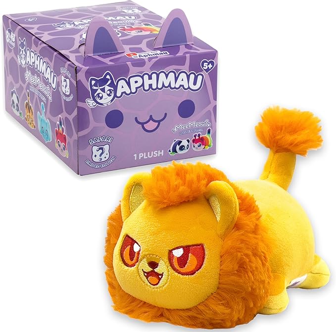 Aphmau 6” MeeMeow Mystery Plush – Series 1 Safari - 2 Pack; YouTube Gaming Channel, Blind Box, 2 of 8 Possible Safari MeeMeows, Official Merch