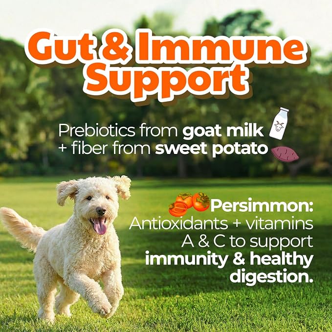 Freeze-Dried Goat Milk Dog Treats, Persimmon, 1.76 oz