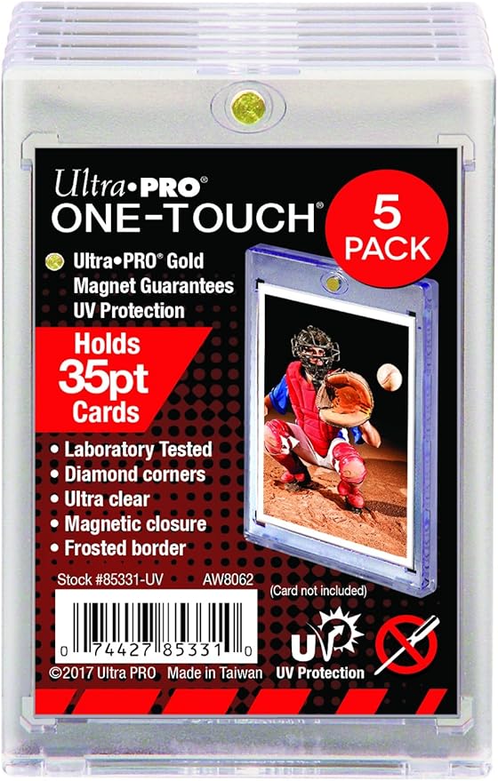 Ultra PRO 35-Point ONE-Touch Magnetic Trading Card Holder (Pack of 5)
