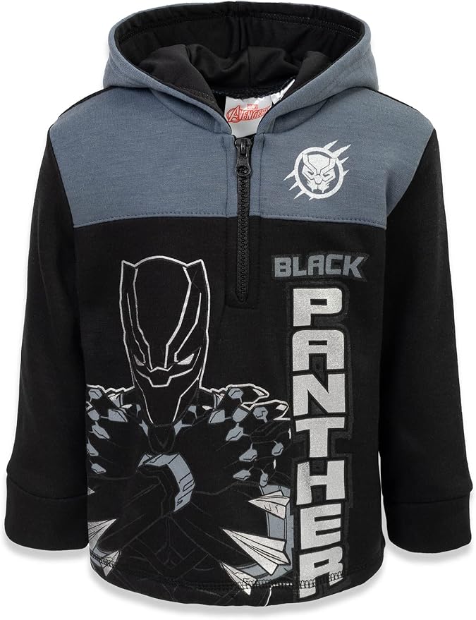 Marvel Avengers Spider-Man Fleece Half Zip Hoodie Toddler to Big Kid Sizes (2T - 18-20)