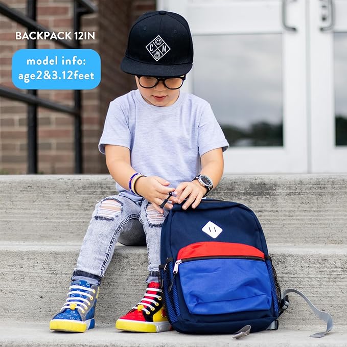 STEAMEDBUN Toddler Preschool Backpack for Boys 2-4,Mini