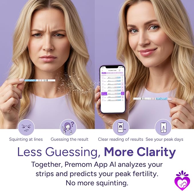 Easy@Home Ovulation & Pregnancy Test Strips Kit: 25 Ovulation Strips and 10 Pregnancy Tests – Accurate Fertility Tracker OPK | 25LH + 10HCG