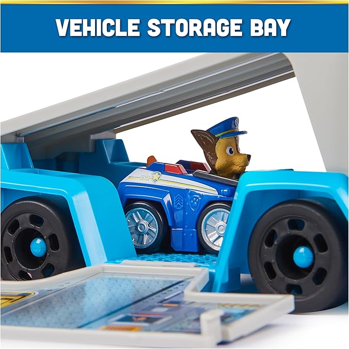 PAW Patrol: Pup Squad Patroller Team Vehicle, Toy Truck with Collectible PAW Patrol Chase Toy Car, Kids Toys for Boys & Girls Ages 3+