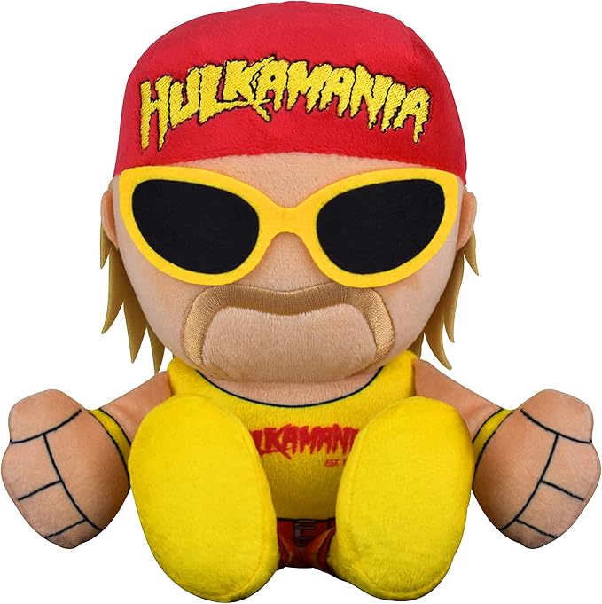 Bleacher Creatures WWE Hulk Hogan 8" Kuricha Sitting Plush- Soft Chibi Inspired Toy