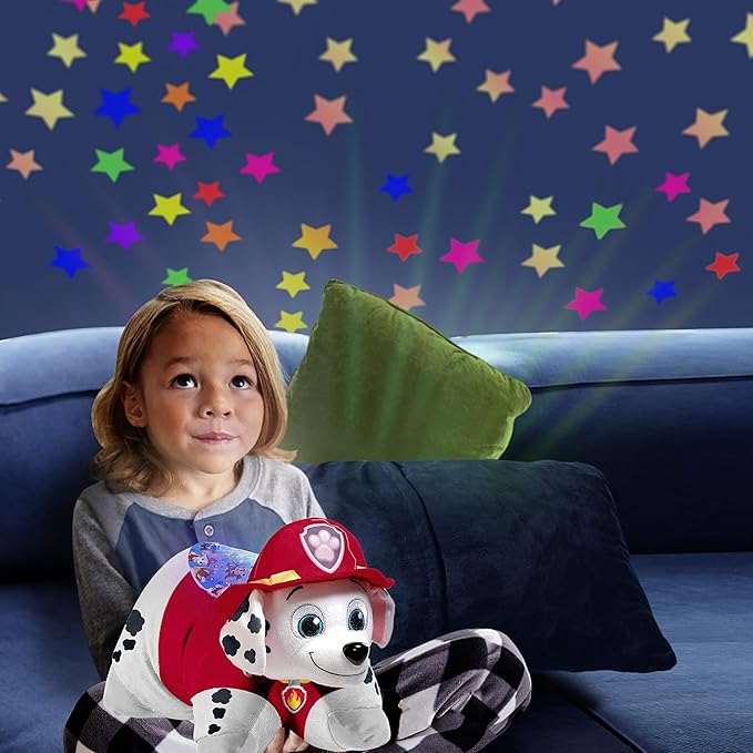 Pillow Pets Paw Patrol Marshall Sleeptime Lites 11" Stuffed Animal Plush Nightlight
