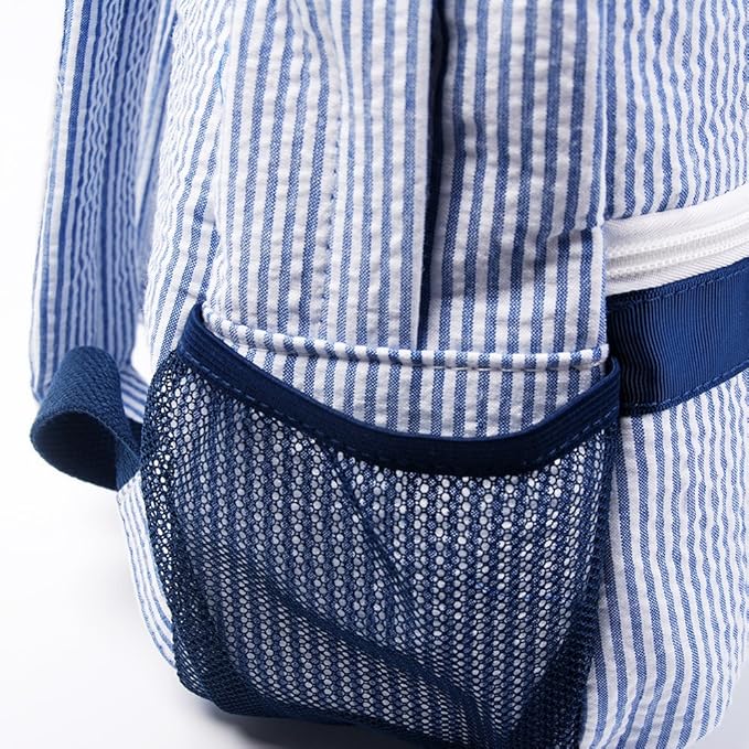 Toddler Backpack, Seersucker Preppy Backpack, Classic Cute Kids School Bookbag Preschool Kindergarten Children Bag