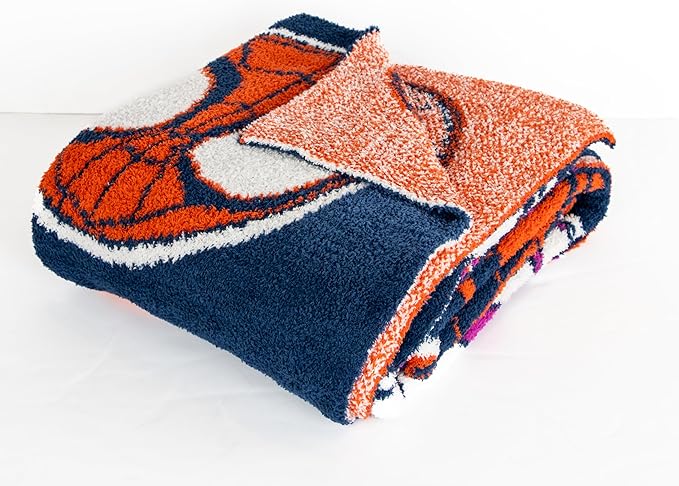 Jay Franco Marvel Spidey & His Amazing Friends Feather Knit Fluffy Throw Blanket - Ghost Spider and Miles Morales Fuzzy Blanket Measures 50 x 60 inch - Super Soft Lightweight Bedding
