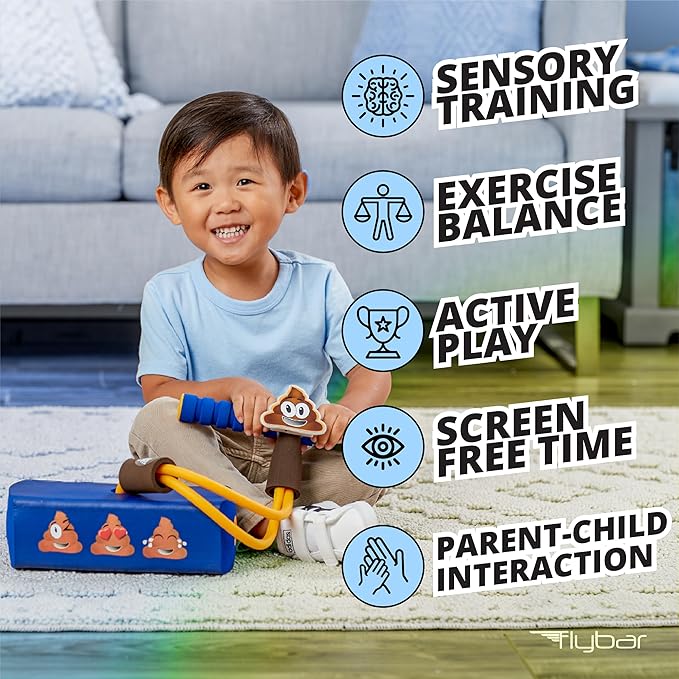 Flybar My First Foam Pogo Jumper for Kids Fun and Safe Pogo Stick for Toddlers, Durable Foam and Bungee Jumper for Ages 3 and up, Supports up to 250lbs