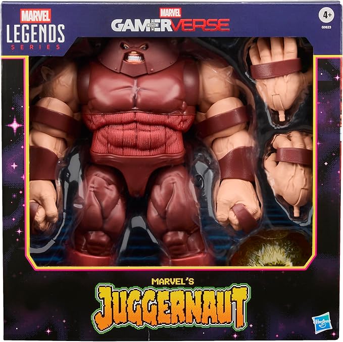 Marvel Legends Series Gamerverse Marvel's Juggernaut, Retro Video Game-Inspired Collectible 6-Inch Scale Action Figure
