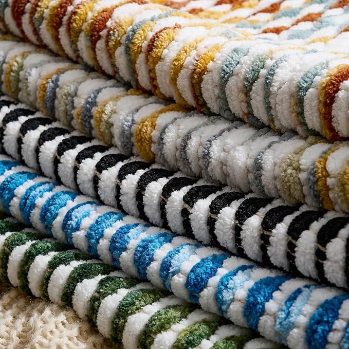 Boho Chenille Pillow Cover Decorative Tufted Pillowcase for Couch Bed Sofa Bedroom Living Room Modern 14 x 36-Inch Grey