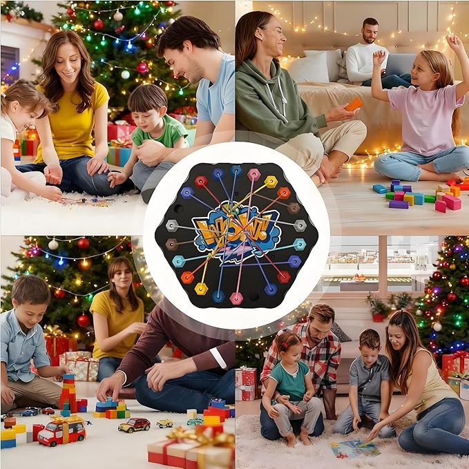 Untangle The Rope Challenge is Cool Andor Interactive Logic Puzzle Game, Family Rope Puzzle Parent-Child Toy Nursery, Day Care Center, Kindergarten,Valentine Day