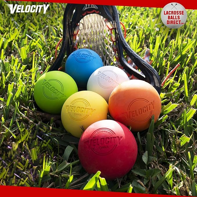 Velocity Lacrosse Balls - 60 and 120 Packs - for Practice, Official NFHS and College Approved Size