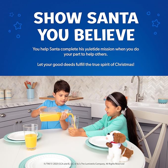 Elf Pets: A Saint Bernard Tradition- Includes Beautifully Illustrated Hardbound Storybook, Huggable Elf Pet St. Bernard Stuffed Animal with Barrel Charm and Official Adoption Certificate