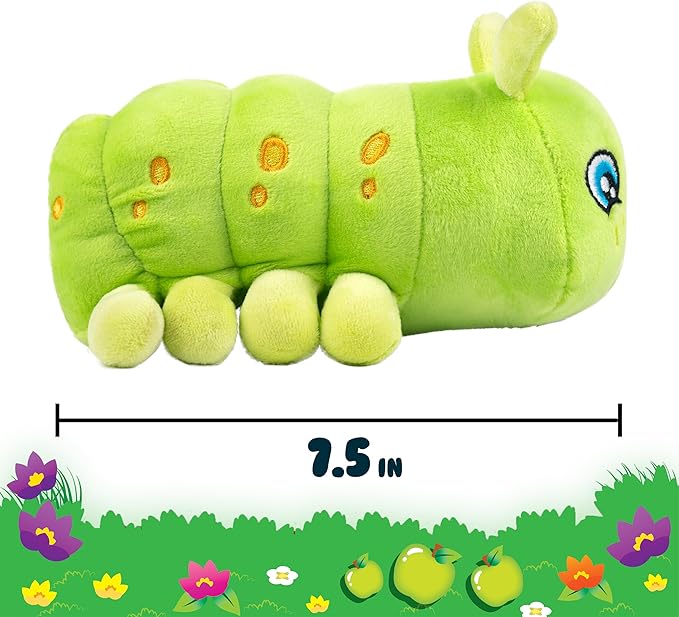 Scentco Snuggle Bugs (Caterpillar)- Green Apple Scented Plush Toy - Gifts for Kids, Gift Guide, Aromatherapy