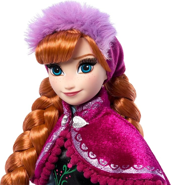 Mattel Frozen Anna & Elsa Doll Set - 2 Disney Princess Collector Fashion Dolls Celebrating Disney's 100 Years of Wonder, Inspired by the Movie