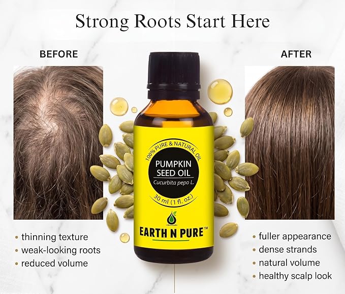 Earth N Pure Pumpkin Seed Oil (Kaddu Oil) Cold Pressed, Natural and Therapeutic Grade - 100 ml