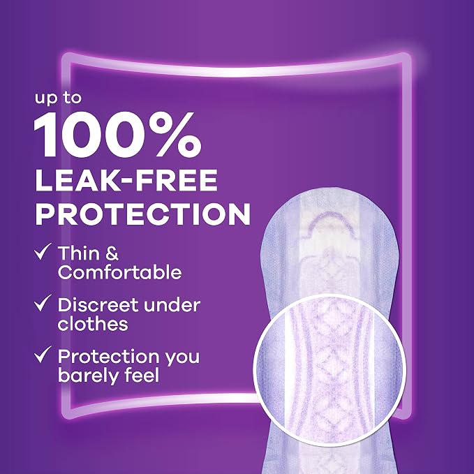 Always Discreet Incontinence Panty Liners for Bladder Leaks, Size 2, Very Light Absorbency, 120 Count (Pack of 2)